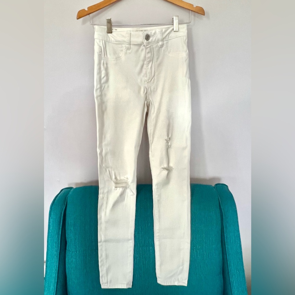 American 🦅 White distressed jegging